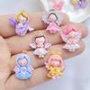 10/20Stuks Hars Kawaii Cartoon Engel Meisje Flatback Steen Interieur Prinses Fee Beeldje Plakboek Diy Accessoires Ambachten