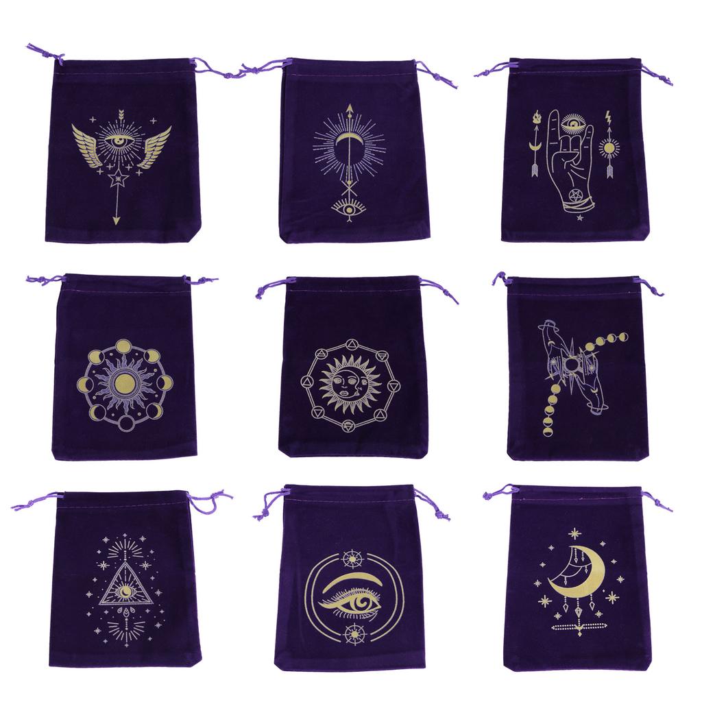 Board Game Cards Drawstrings Bag Tarot Card Velvets Bag Jewelry Pouches Oracles Card Organizers Witchcrafts Supplies