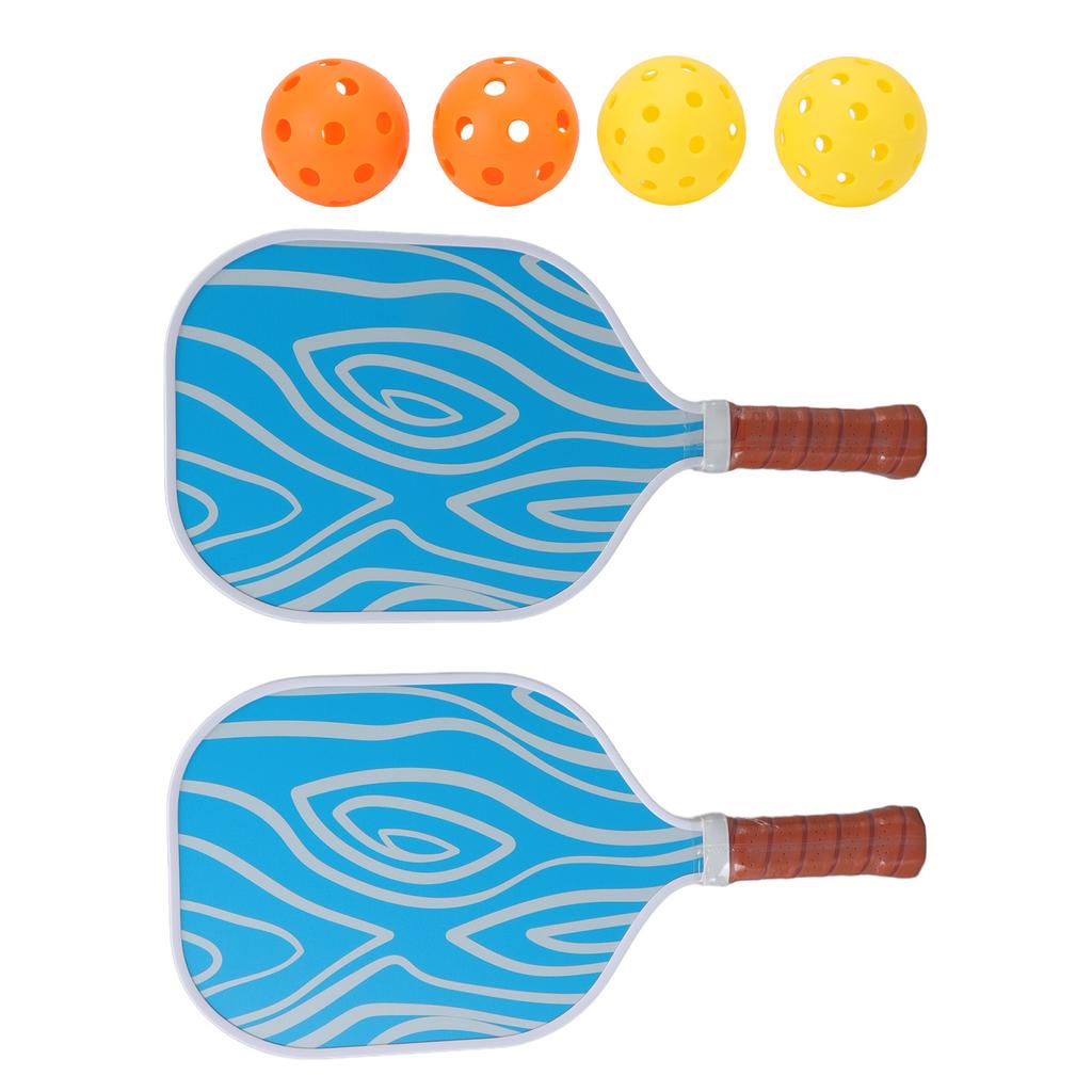 Fiberglass Surface Pickleball Paddles Honeycomb Core with 4 Balls 1 Storage Bag Sports Competition Equipment