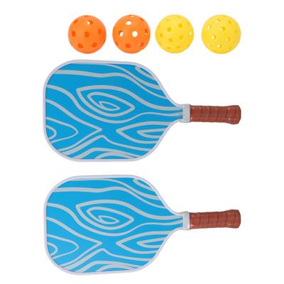 מחבטי פיקלבול עם משטח פיברגלס, ליבת חלת דבש, עם 4 כדורים ושקית אחסון אחת, ציוד לתחרות ספורט