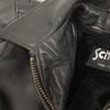 SCHOTT AT101 USA Made Collared Rider Jacket with Liner Jacket 34 blackUsed
