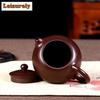 400ml Ancient Yixing Purple Clay Teapots Handmade Xishi Pot Raw Ore Purple Zhu Mud Tea Soaking Kettle With Filter Zisha Tea Set
