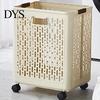 Collapsible Laundry Bin Hamper, Space Saving with Comfortable Handles Design, Portable Clothes Hamper for Dorm Large Capacity Dirty Basket,
