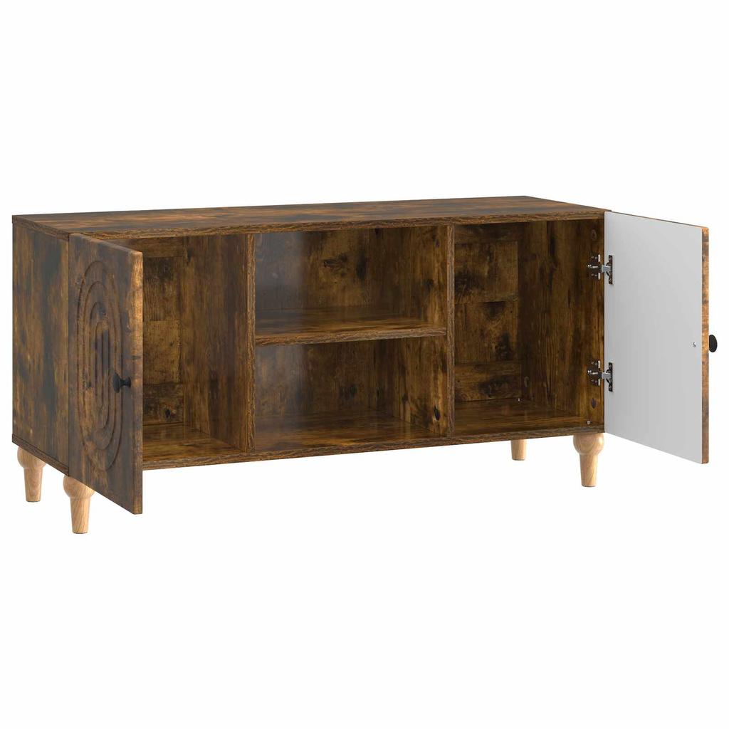 TV Cabinet Smoked Oak 102 x 34.5 x 50 cm Particleboard