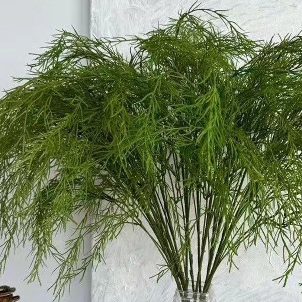 Realistic Artificial Reed Grass Branches 100cm Fake Green Plants  Outdoor Garden Decor