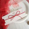 Adorable Christmas Plush Necklace with Red Velvet Bow and Jingle Bell Choker
