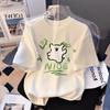 Cotton short-sleeved t-shirt pure width 2025 new summer women's half-sleeved foreign-style top t-shirt