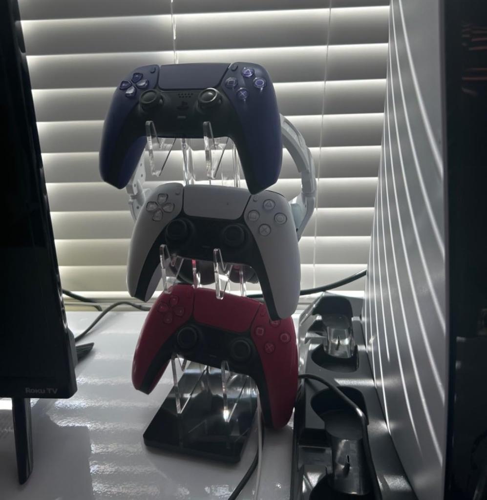 BGGCHEECA LO-L [30CM] 3-in-1 Desktop Stand with 3-Layer Design for Controllers and Headphones, Compatible with PS4, PS5, Switch, Xbox One, and PC.