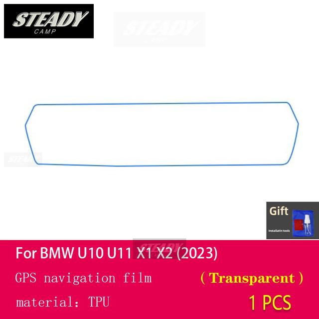 Per BMW U10 U11 X1 X2 Ix1 Console Centrale Interno Auto Pellicola Protettiva Trasparente in TPU Pellicola Riparatrice Antigraffio PPF Refit