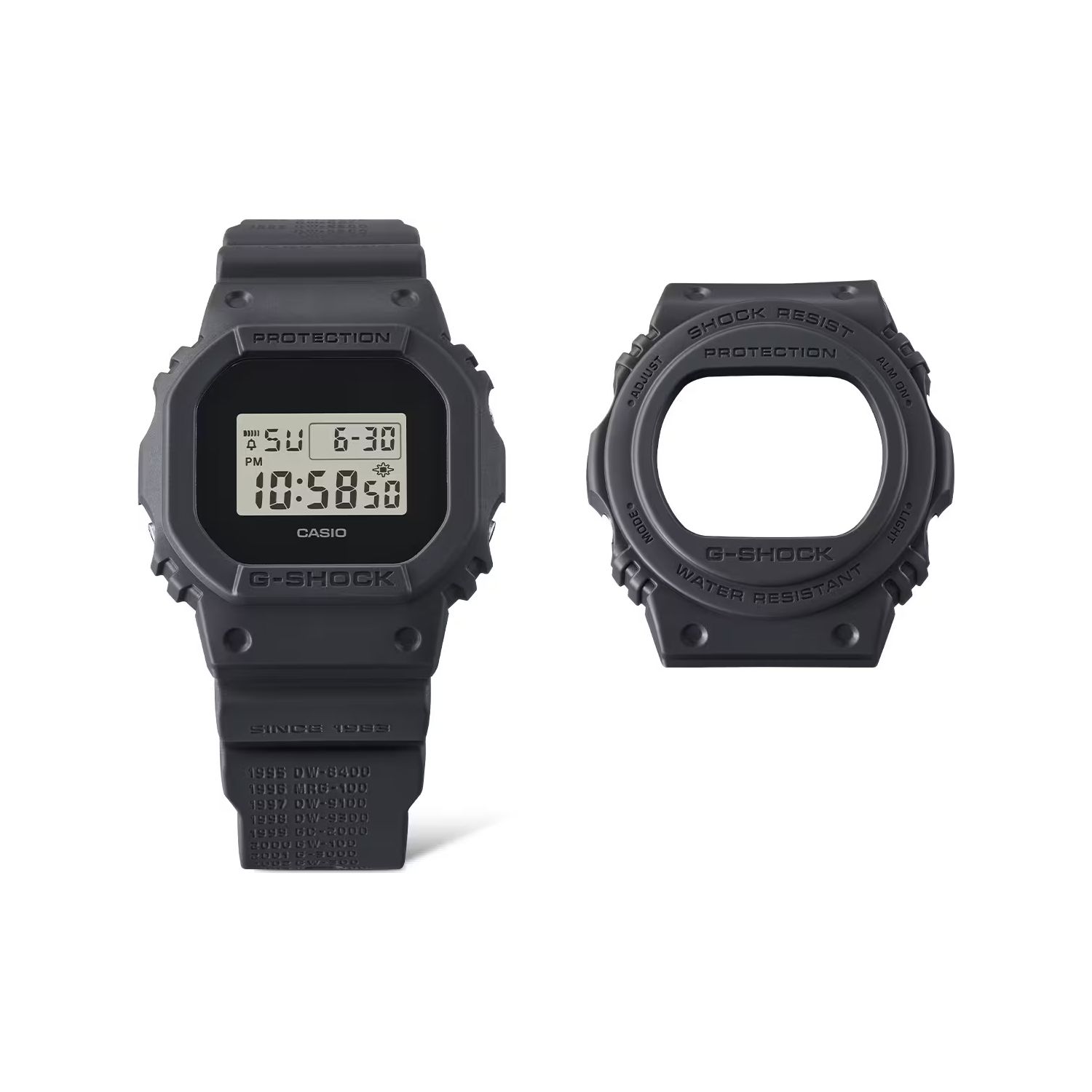 

Casio G-Squad 40th Anniversary Milestone Series Waterproof Square Watch Replacement Case Quartz Movement Resin Strap Men watches Black DWE-5657RE-1PR DWE-5657RE-1PR