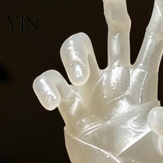 Fluorescent Ancient Tomb Decor 3D Printed Glow in The Dark Mummy Hand Ornament, Spooky Statue with Bandage, Horror Themed Display Piece Realistic