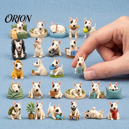 Fun Countdown Calendar for Kids Dog Advent 2026, 24-Day Christmas with 24 Acrylic December Daily Holiday Celebration Cute Ornaments, Collectible