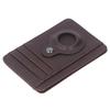 Tracking Device and Credit Card Wallet PU Anti Theft Swipe Card Storage Bag for Men Women Coffee