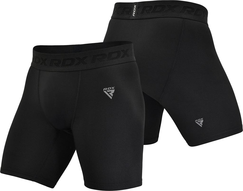 RDX MMA Heat Compression Shorts Base Layer for Boxing Training Fitness Running Exercise