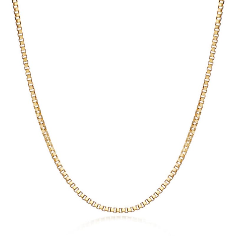 PAIGEFLYNN JEWELRY [925 Silver] Minimal Box Chain Necklace