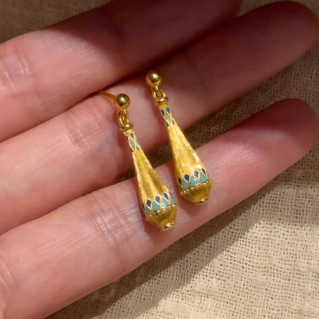 PANJBJ 925 Silver Bow Knot Earring for Women Texture Tassels Sweet Romantic Korean Jewelry Gift