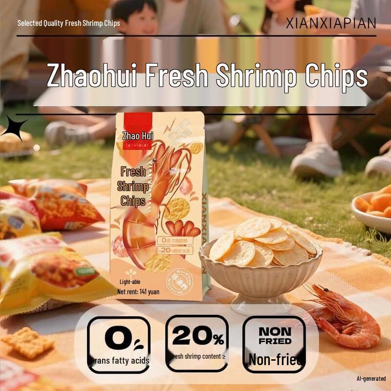 Zhaohui Non-Fried Crispy Shrimp Chips