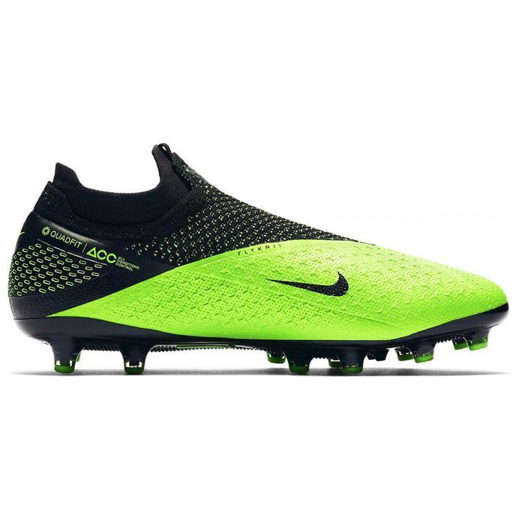 Nike Phantom Vision 2 Elite DF AG Pro Black Green Strike Men Sneakers Metallic-Platinum CD4160-036