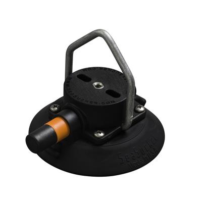 SeaSucker 4.5" with Point Top D-Ring Vacuum Mount Suction Cup with Protective Cover Camping