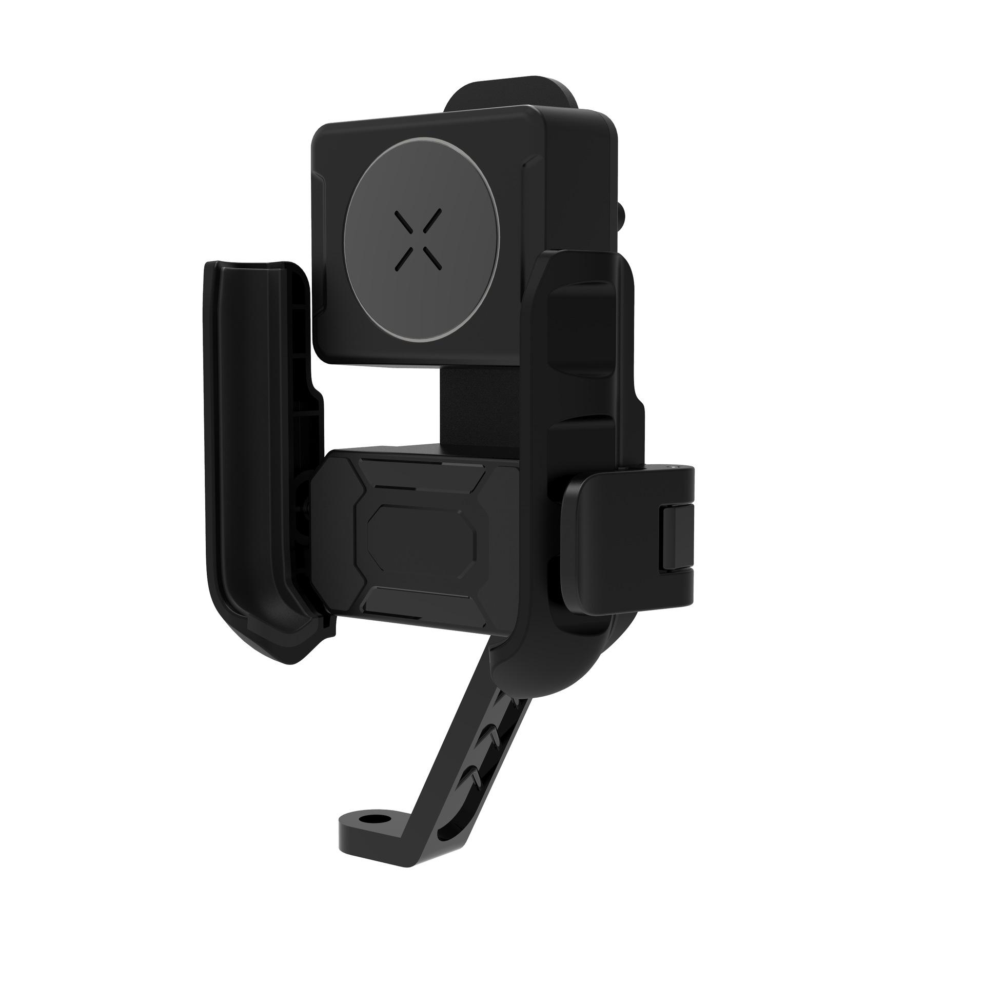 Electric Vehicle Wireless Phone Holder - Anti-Shake, Stable, Universal Fit, Ideal for Motorcycle Navigation.