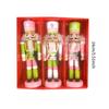 Christmas Decor Craft Stable Base Wooden Nutcracker for Shelf Home Garden