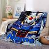 Customiz Name Personality Gundam Blanket Soft &Warm Sofa Office Bed Travel Lunch Break Blanket, Gift Suitable All Seasons