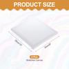 8Pcs White Stretched Canvas for Painting 10cm-30cm Blank Artist Boards Profile Cotton Canvas Panels for Beginners Professionals
