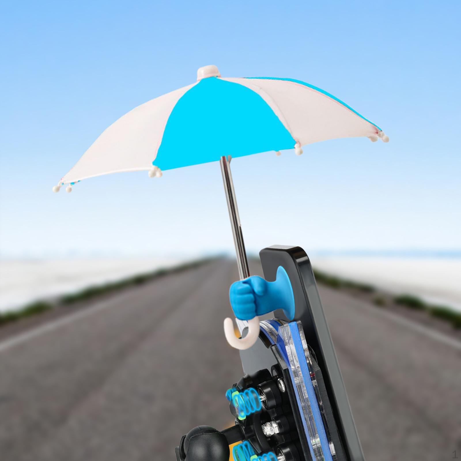 

Зонт для мобильного телефона для защиты, креативный солнцезащитный козырек, подставка на присоске, для навигации на открытом воздухе на автомобиле или blue white