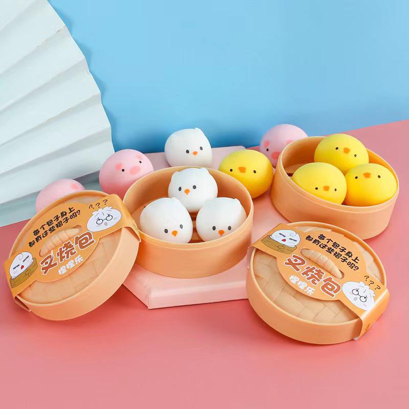 Cute Animal Simulation Bun Squeeze Slow Rebound Stress Relief Fidget Animal Shaped Squishy For Kids Adults Anxiety Relief