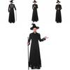 Classic Black Wizard Costume For Men Perfect For Halloween Parties And Cosplay Events