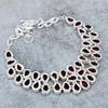 Mozambique Garnet Gemstone Handmade 925 Sterling Silver Necklace 18" M-318