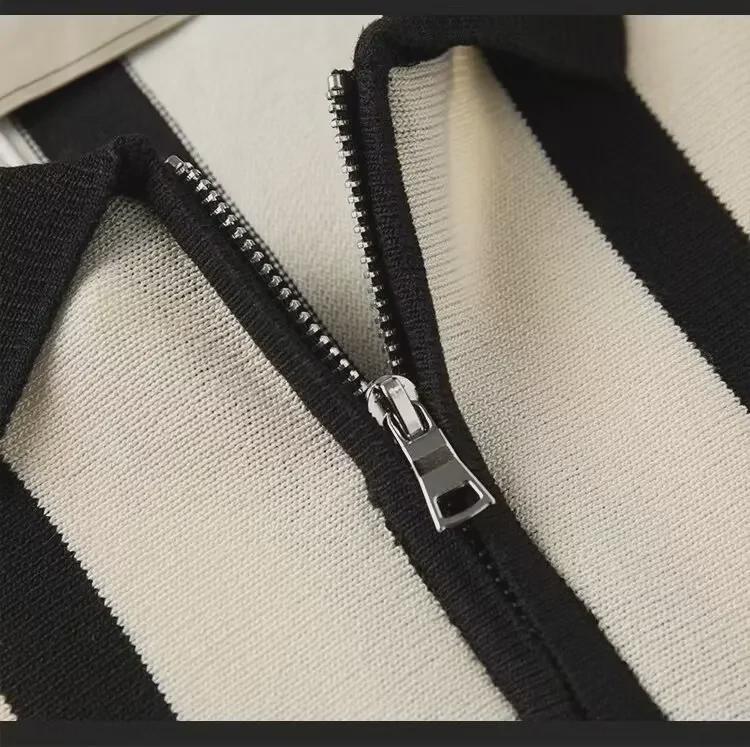 Pánské letní polo tričko slim fit - Krátký rukáv, ležérní pletená móda