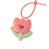 New Cute Flower Keychain Colorful Tulip Plush Key Chain Kawaii Soft Plush Bag Charms For Women Girls Handmade Adorable Gift