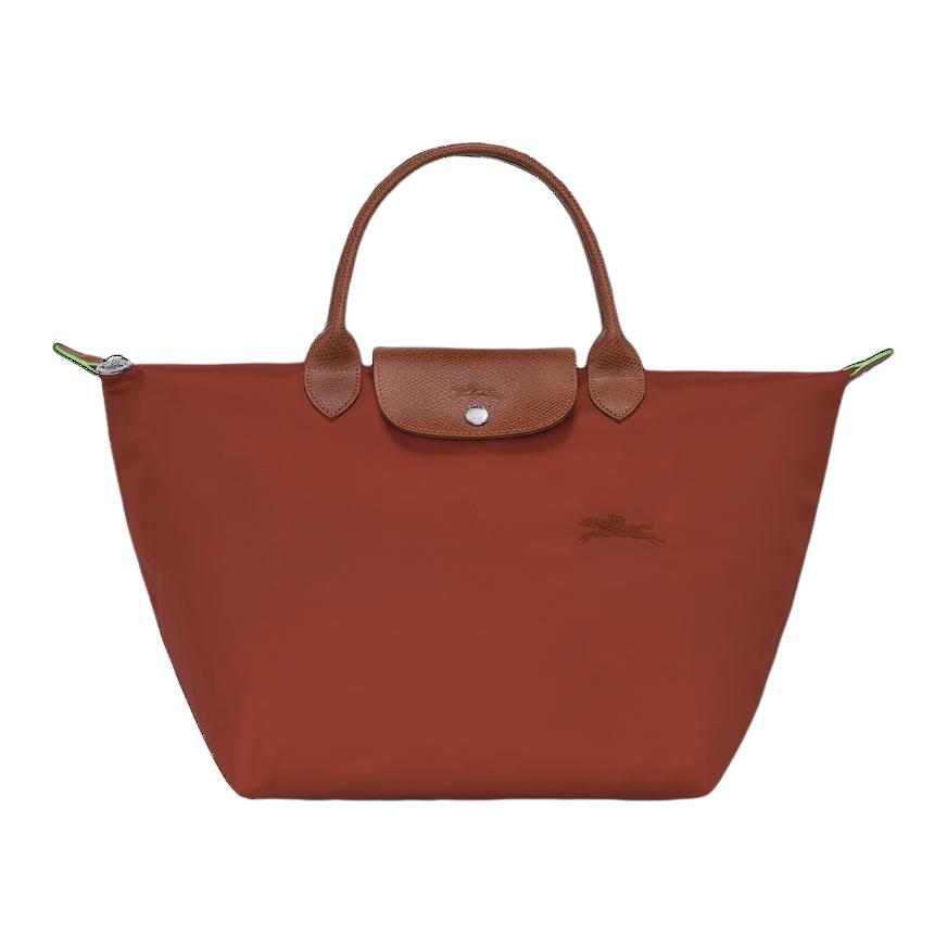 

Longchamp Le Pliage Green Logo Embossed Snap Zipper Closure Nylon Tote Bag Medium Women Tote Bag Ceramic-Red L1623919404 Basic Set (Bag)