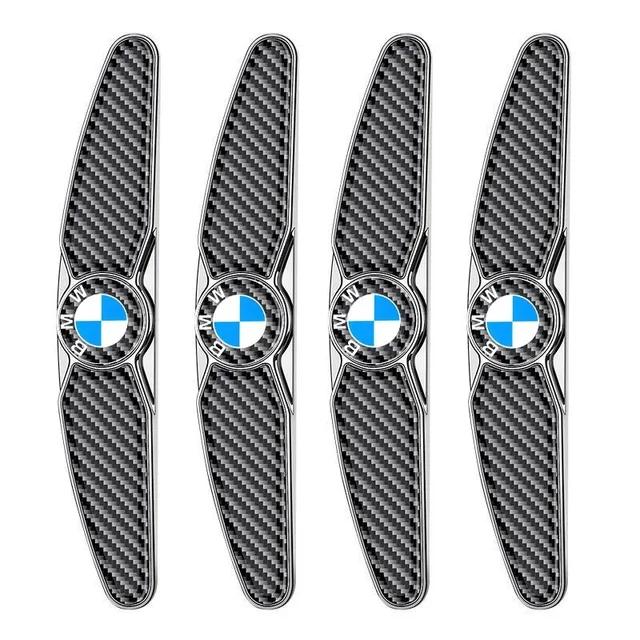 

4Pcs Carbon Fiber Car Door Anti-collision Protective Stickers For BMW F30 E60 E46 E90 F10 G30 E36 E30 X1 X3 1 3 5 Series углеродного волокна черного