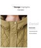 Women's 2024 Lightweight Petite Quilted Cotton Coat - Autumn/Winter Fashion
