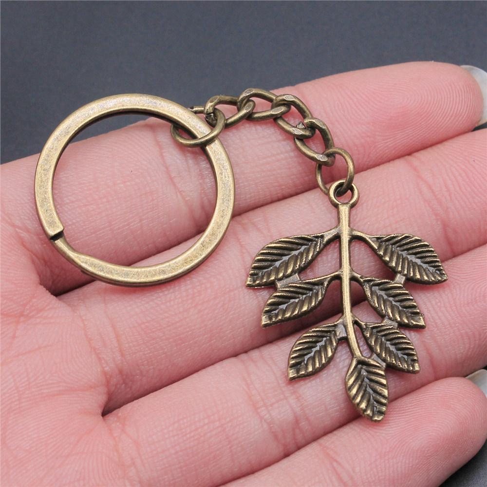 28mm Key Ring Mushroom Branch Leaf Kids' Jewelry Materials QY030