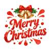 Festive Mirror Decorations Merry Christmas Static Glass Sticker, Window Decals with Bell Wall Stickers Elements, Removable Clings for Home Store
