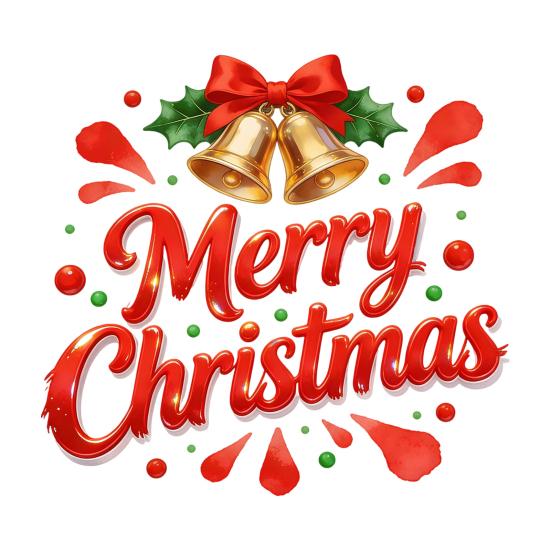 Festive Mirror Decorations Merry Christmas Static Glass Sticker, Window Decals with Bell Wall Stickers Elements, Removable Clings for Home Store