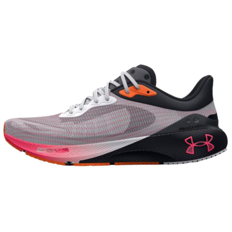 Under Armour HOVR Machina 3 Trendy Low-Top Running Shoes Men sneaker Gray Pink 3026235-001