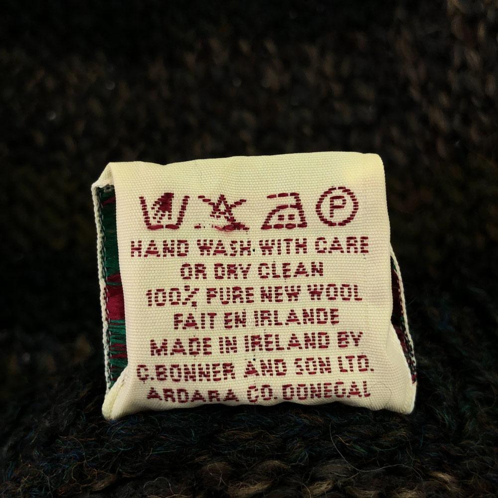 Bonner of Ireland 80s 90s Wool Old Border Long Sleeve Crew Neck Knit Men's Used