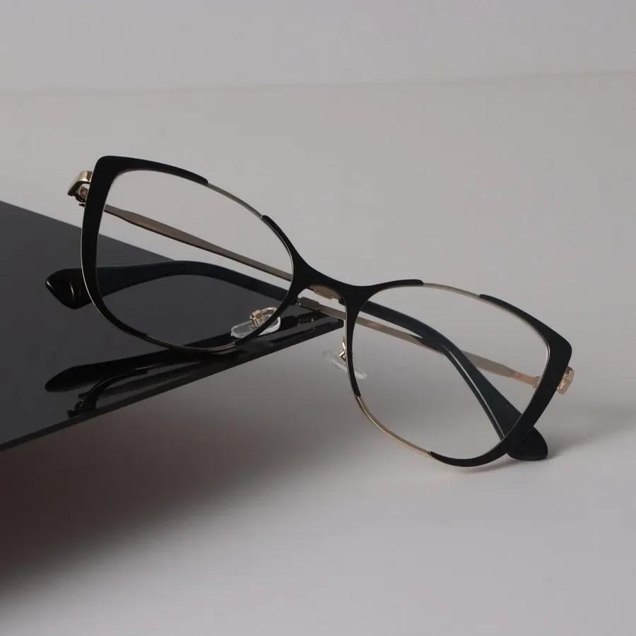 Lüks Kedi Gözü Çerçeveli Gözlük Kadın Erkek Minimalist Şeffaf Gözlük Havalı Şeffaf Lensli Çerçeveli Gözlük Oculos