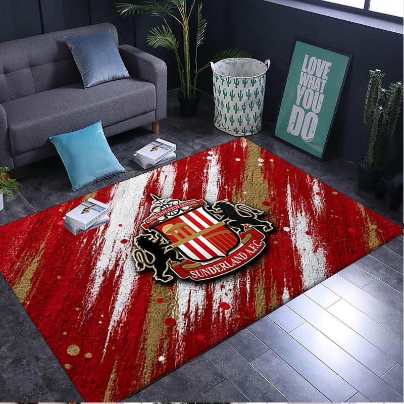 1PC rug Sunderland football Carpet, Chair Rug,Area Rug for Office Bedroom living rooms bedroom, Doormat decor Christmas fan gifts