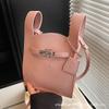 Fashion Trend Texture Retro Vegetable Basket Bag Women's 2025 Spring New Casual Foreign Style Women's Shoulder Crossbody Bag