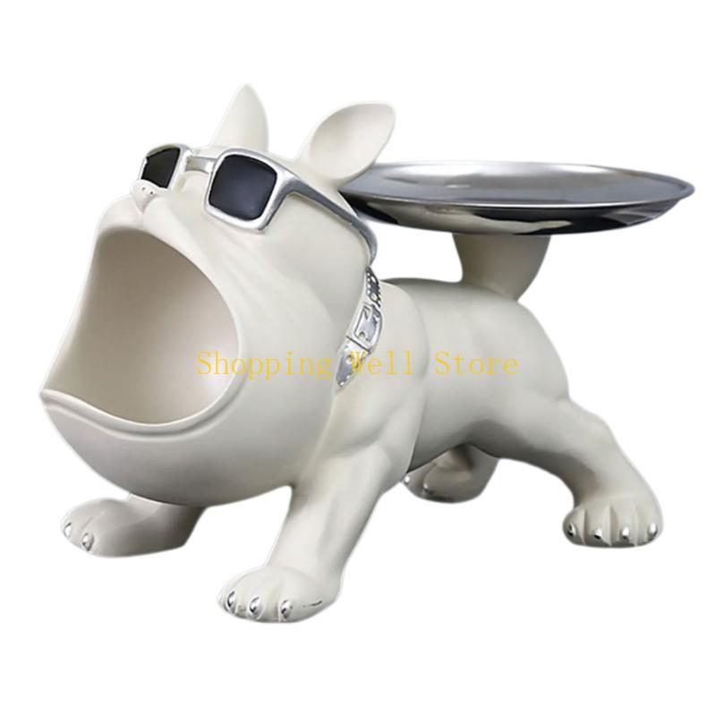 KX4B Big Mouthed Dog Holder Tray, Practical Desk Accessory Storage Compartment Entryway Holder For Everyday Use