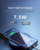 15W Round Mirror Surface Wireless Charger for iPhone 8-16: Cool, Low-Temperature Charging
