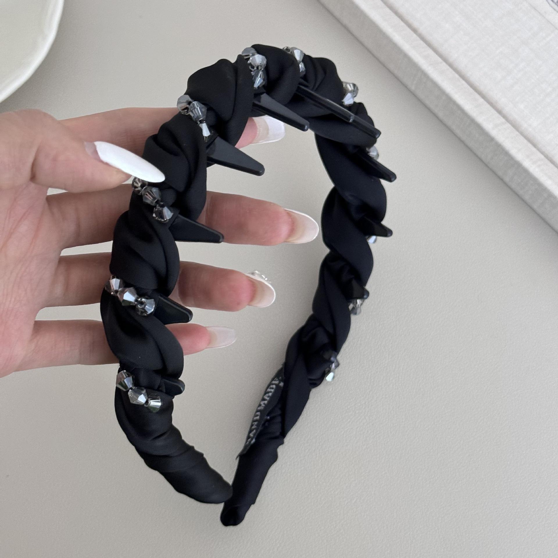 

Повязка на голову аксессуары для волос для девочек женщин повязка стразы фасинаторы элегантный обруч винтажный популярный ведущий модный взрослые новинка