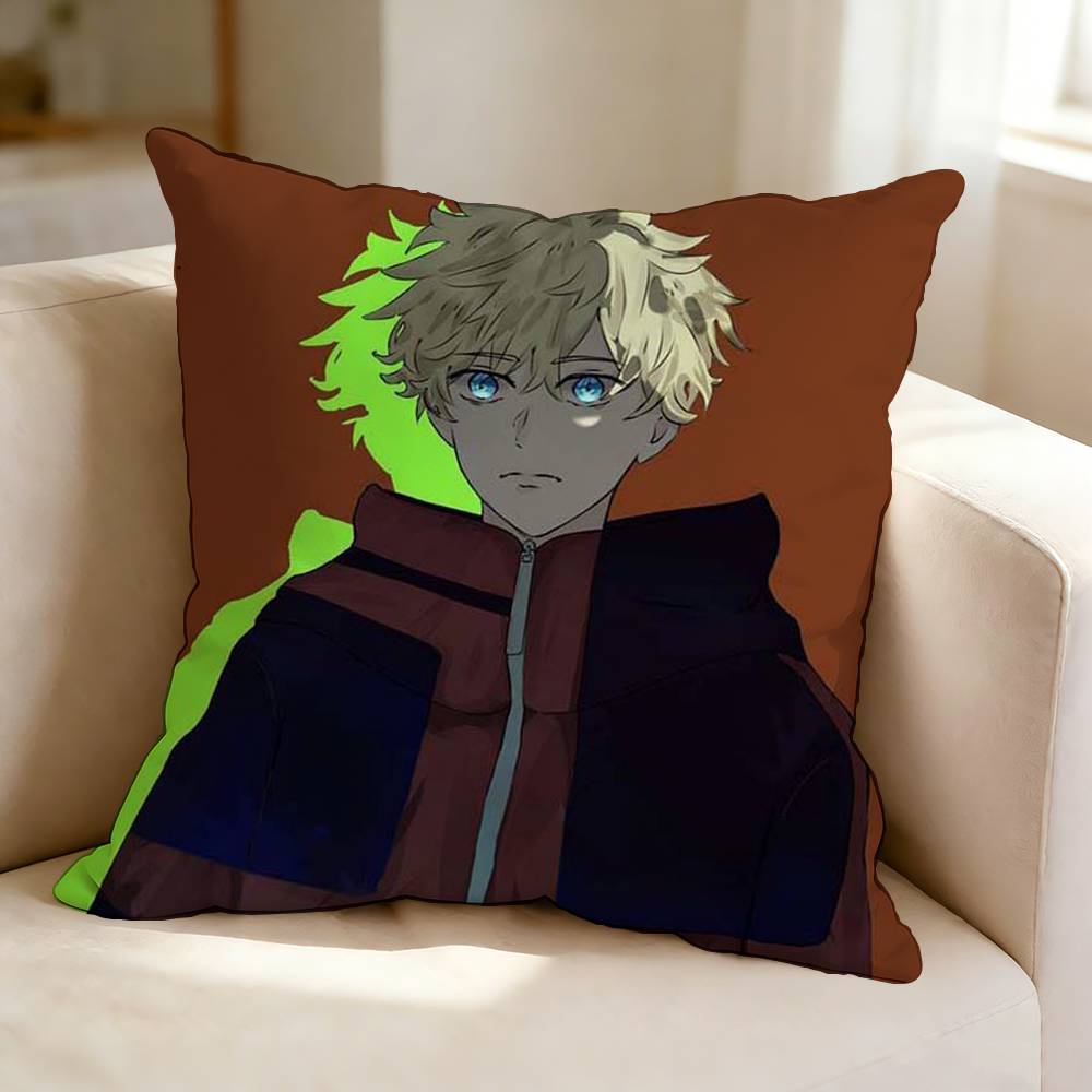 Action-Packed Anime T-Tokyo R-Revengers  Pillow Case Square Double-Sided Sofa Cushion Cover Bedroom Bedside Pillow
