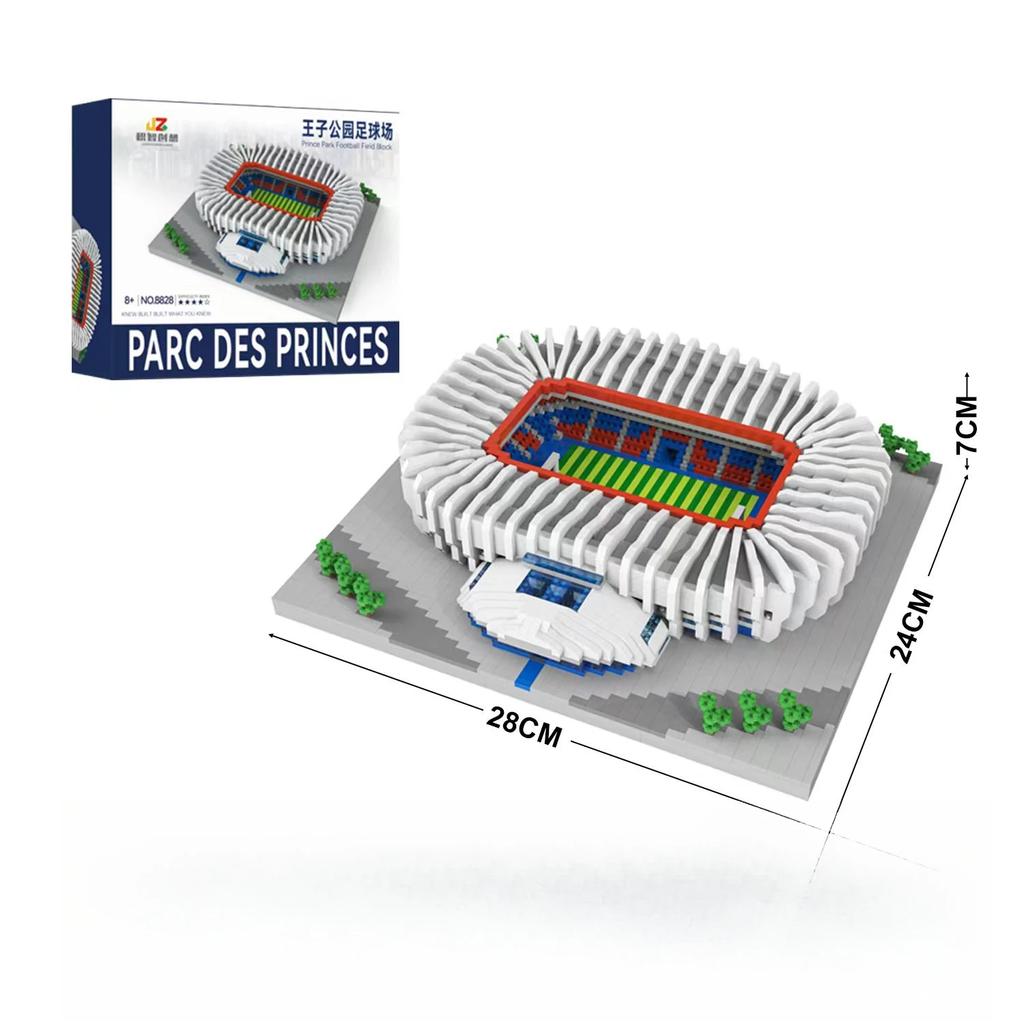 Football Old Trafford Camp Nou Bernabeu San Sir Stadium Madrid Barcelona Club Diamond Building Blocks Toys Gift For Children