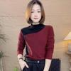 Women's Double-Sided Fleece Half-High Collar Long Sleeve Base Layer Shirt (M-5XL) - Autumn/Winter Casual Warm Fashion Top